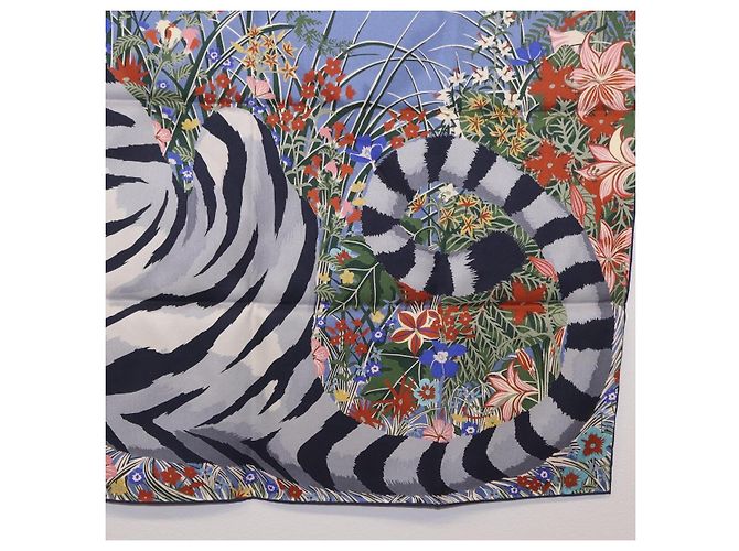 Hermès HERMES Carre 70 Scarf  Tiger  Silk Red - vista 11