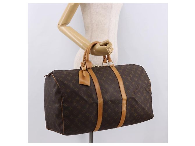 LOUIS VUITTON Monogram Keepall 50 Boston Bag M41426 LV - vista 22