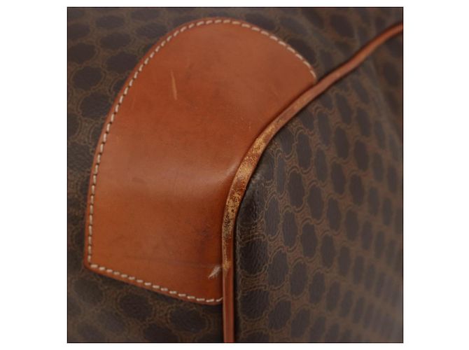 Céline CELINE Macadam Canvas Boston Bag PVC Leder Braun Gold - Ansicht 10