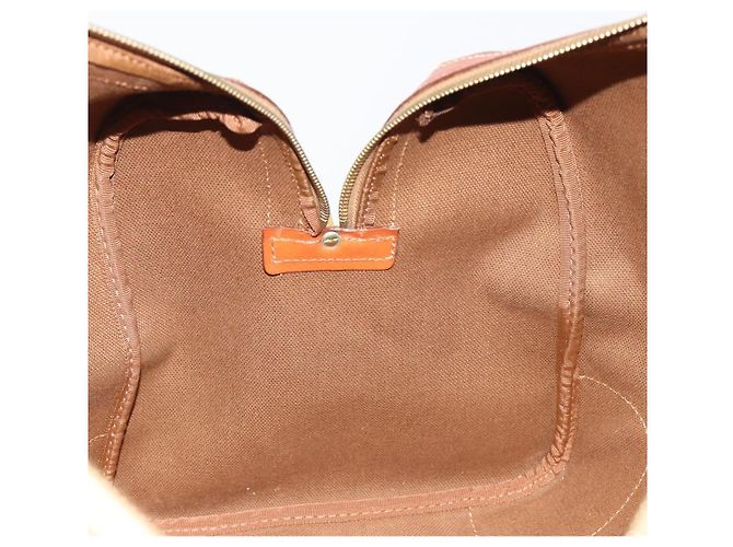 Céline CELINE Macadam Canvas Boston Bag PVC Leder Braun Gold - Ansicht 21