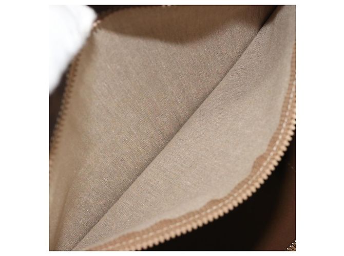 Céline CELINE Macadam Canvas Boston Bag PVC Leder Braun Gold - Ansicht 23