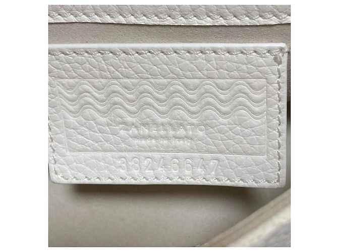 Autre Marque Zanellato Postina Baby Borsa a tracolla 2way in pelle Bianco - vista 10