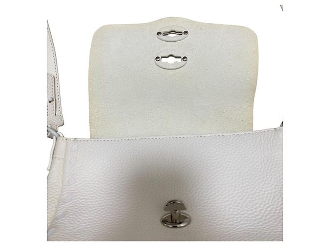 Autre Marque Zanellato Postina Baby Borsa a tracolla 2way in pelle Bianco - vista 13