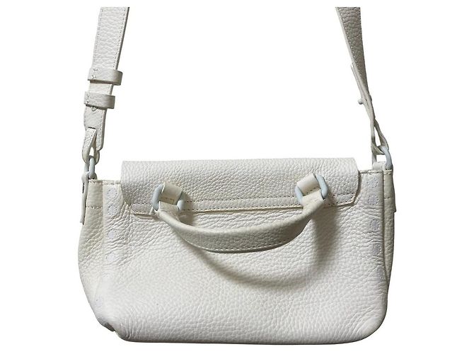 Autre Marque Zanellato Postina Baby Borsa a tracolla 2way in pelle Bianco - vista 3