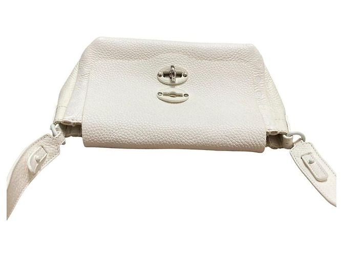 Autre Marque Zanellato Postina Baby Borsa a tracolla 2way in pelle Bianco - vista 7