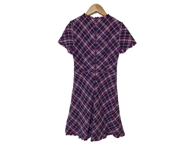 kate spade Tweed-Kleid Mehrfarben Lila - Ansicht 2