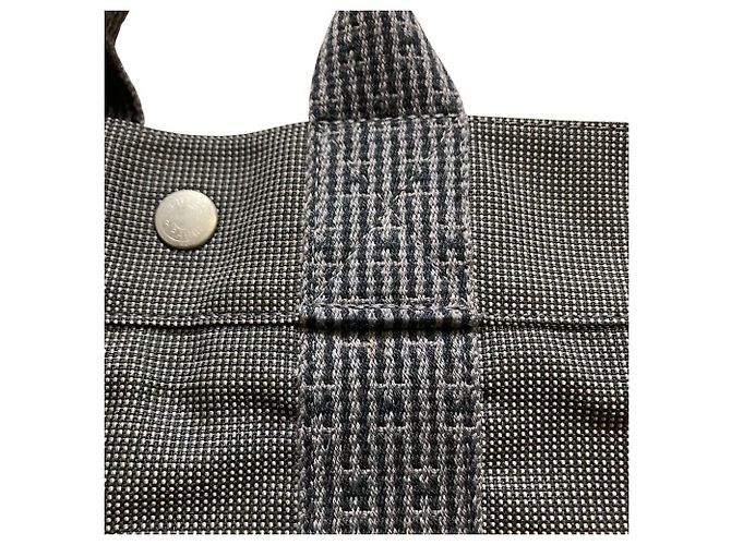 Hermès Herline PM Canvas Tote Bag Braun - vista 6