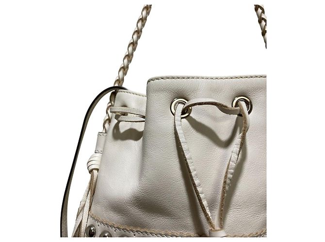 Autre Marque Borsa a tracolla J&M Davidson Carnival M borchiata Bianco - vista 2