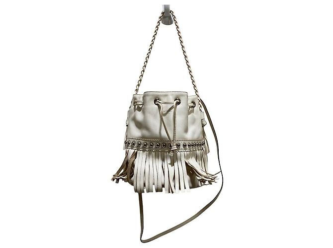 Autre Marque Borsa a tracolla J&M Davidson Carnival M borchiata Bianco - vista 5