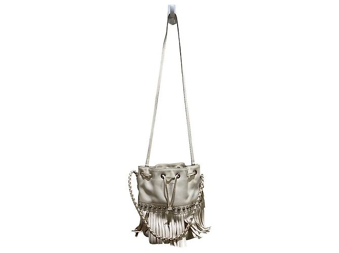 Autre Marque Borsa a tracolla J&M Davidson Carnival M borchiata Bianco - vista 8