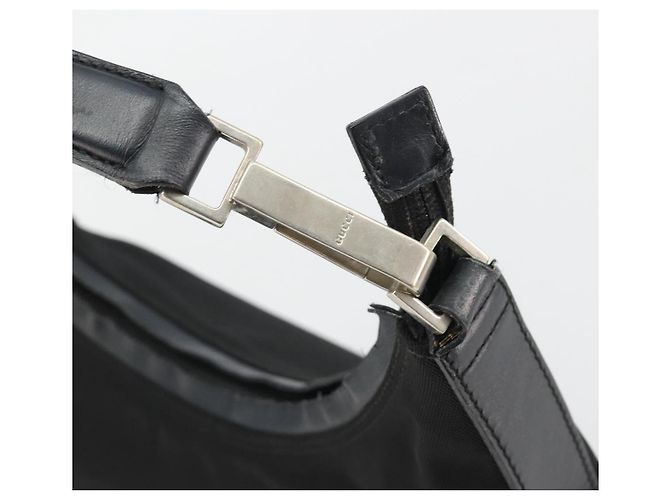 GUCCI Shoulder Bag Canvas Black Silver 000 0602 - vista 9