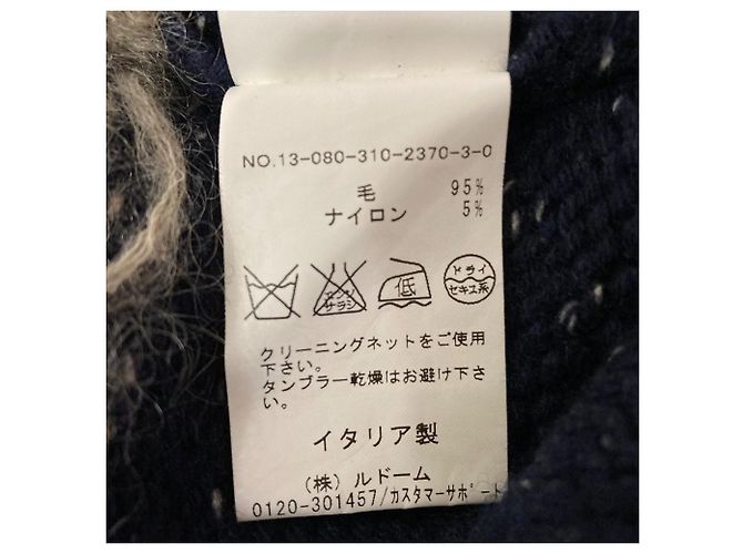 Autre Marque Camisola de malha Nordic roberto collina Azul Azul marinho - vista 5