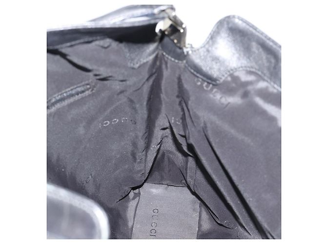 GUCCI Jackie Shoulder Bag Leather Black Silver 001.3355 - vista 18