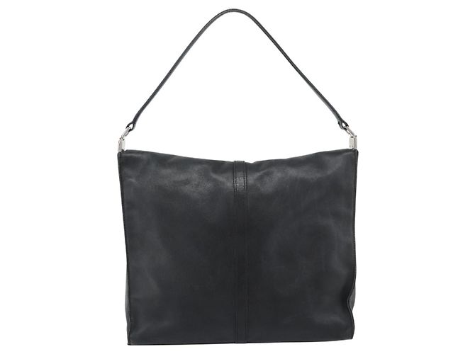 GUCCI Jackie Shoulder Bag Leather Black Silver 001.3355 - vista 2