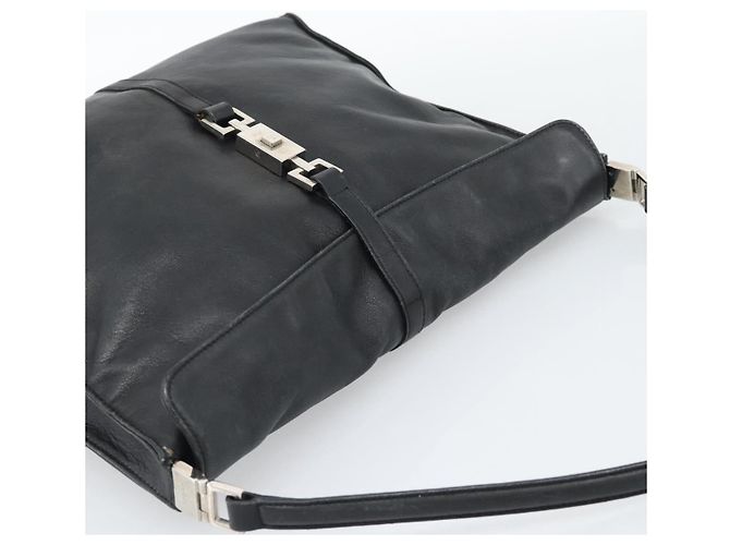 GUCCI Jackie Shoulder Bag Leather Black Silver 001.3355 - vista 6