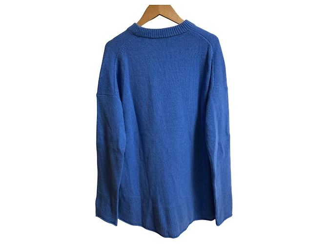 Theory RENEWED CASHMERE Crew Knit Azul - vista 3