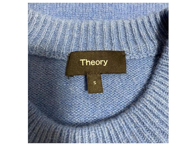 Theory RENEWED CASHMERE Crew Knit Azul - vista 4