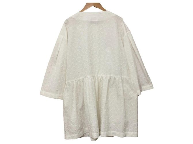 Autre Marque Abrigo UNMINOU Fukure Jacquard Blanco - vista 2