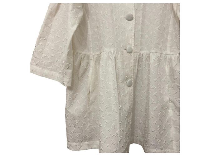 Autre Marque Abrigo UNMINOU Fukure Jacquard Blanco - vista 3