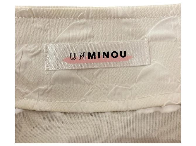 Autre Marque Abrigo UNMINOU Fukure Jacquard Blanco - vista 4