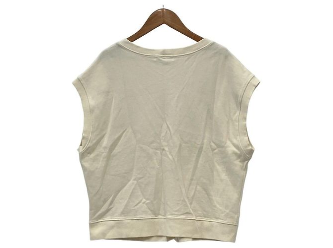Autre Marque UNMINOU Chaleco de punto ancho con cuello en V Blanco - vista 2