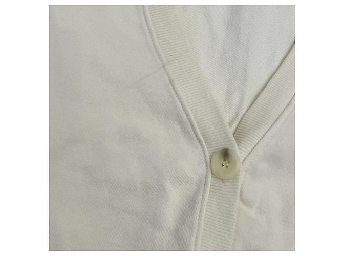 Autre Marque UNMINOU Chaleco de punto ancho con cuello en V Blanco - vista 7