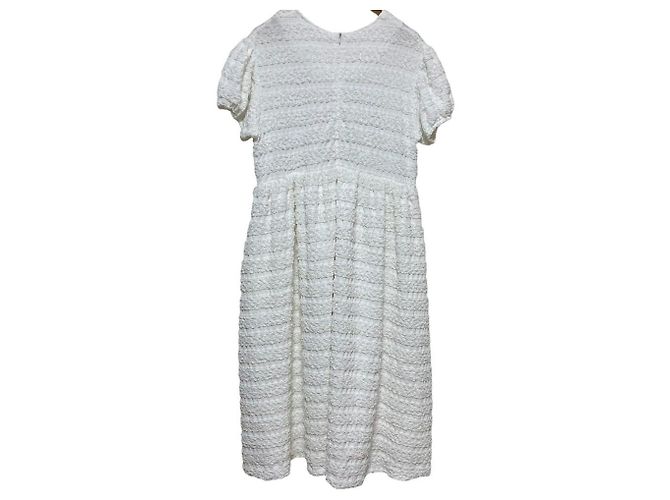 Autre Marque UNMINOU Kleid mit Raffung Weiß - Ansicht 4