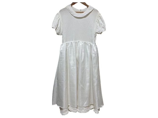 Autre Marque UNMINOU Kleid mit Raffung Weiß - Ansicht 6