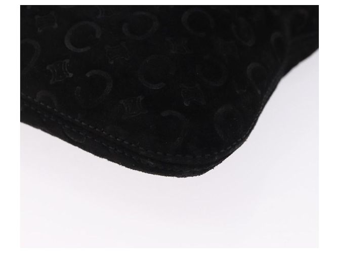 Céline CELINE C Macadam Canvas Hand Bag Suede Black Silver - vista 14