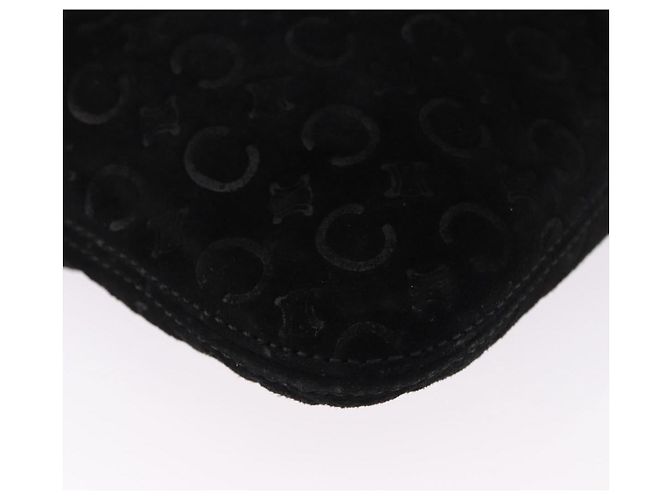 Céline CELINE C Macadam Canvas Hand Bag Suede Black Silver - vista 15