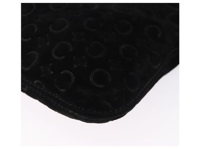 Céline CELINE C Macadam Canvas Hand Bag Suede Black Silver - vista 16