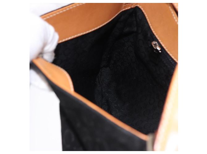 Céline CELINE C Macadam Canvas Hand Bag Suede Black Silver - vista 19