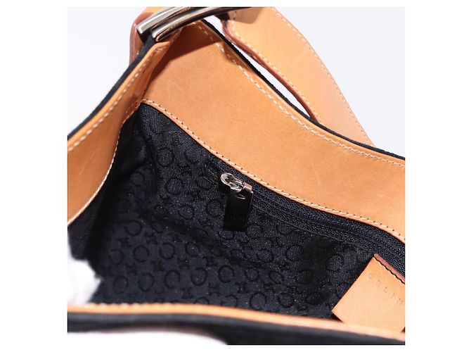 Céline CELINE C Macadam Canvas Hand Bag Suede Black Silver - vista 20