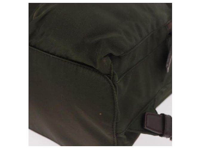 PRADA Sac à dos Nylon Khaki Silver - vue 16