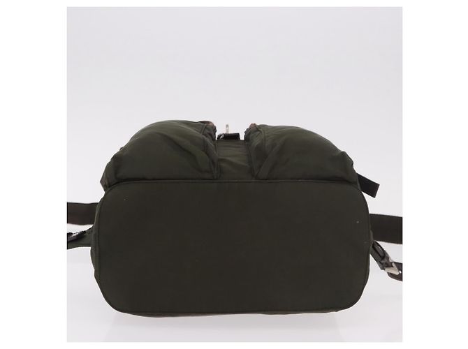 PRADA Sac à dos Nylon Khaki Silver - vue 5