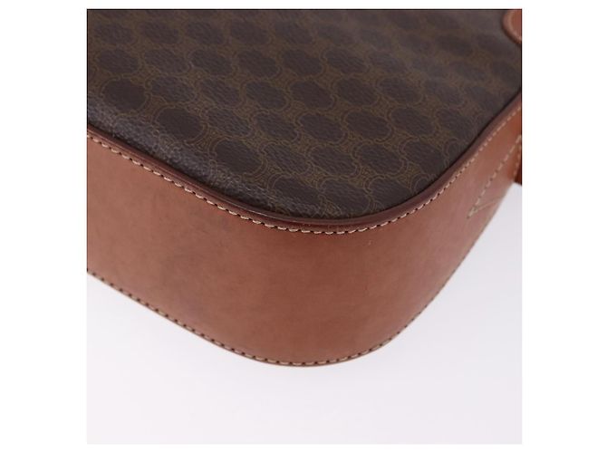 Céline CELINE Macadam Canvas Shoulder Bag PVC Leather Brown Gold - vista 14