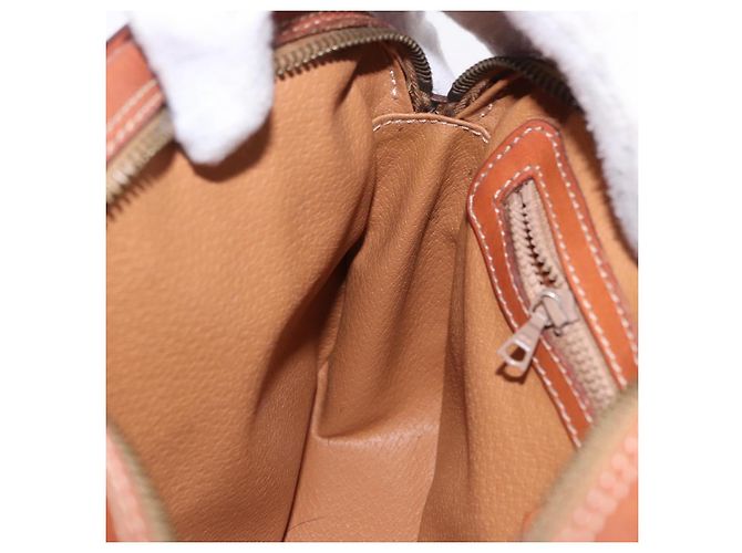 Céline CELINE Macadam Canvas Shoulder Bag PVC Leather Brown Gold - vista 19