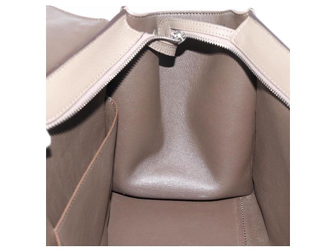 Céline CELINE Trapeze Hand Bag Leather 2way Gray Silver - vista 23