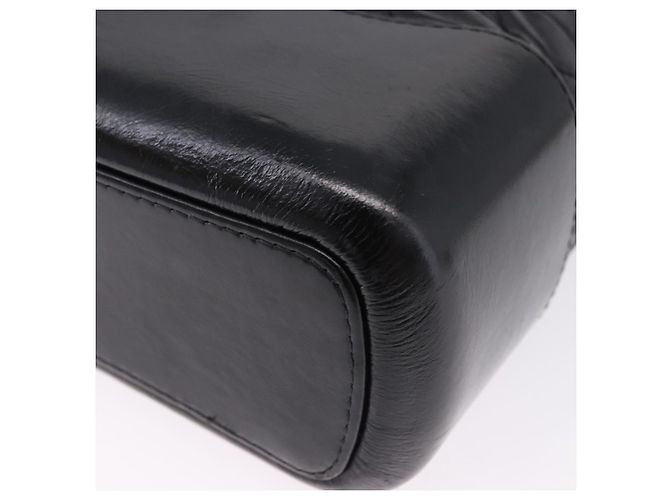 CHANEL Matelasse Gabrielle Deux Bag Lamb Skin Black Gold CC - vista 16