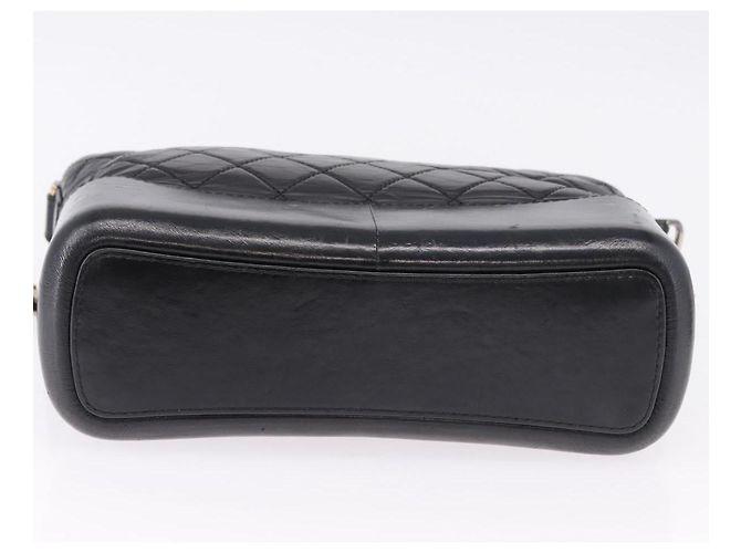 CHANEL Matelasse Gabrielle Deux Bag Lamb Skin Black Gold CC - vista 5