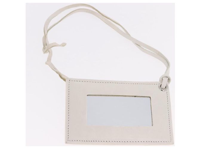 BALENCIAGA The Matelasse Hand Bag Leather White Silver 168031 - vista 24