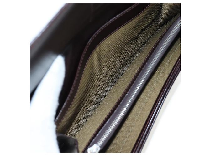 FENDI Zucca Canvas Bifold Wallet Long Wallet Black Brown - vista 19