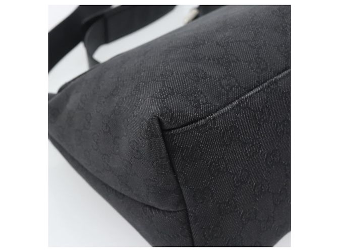 GUCCI GG Canvas Shoulder Bag Outlet Black Silver 272350 - vista 13