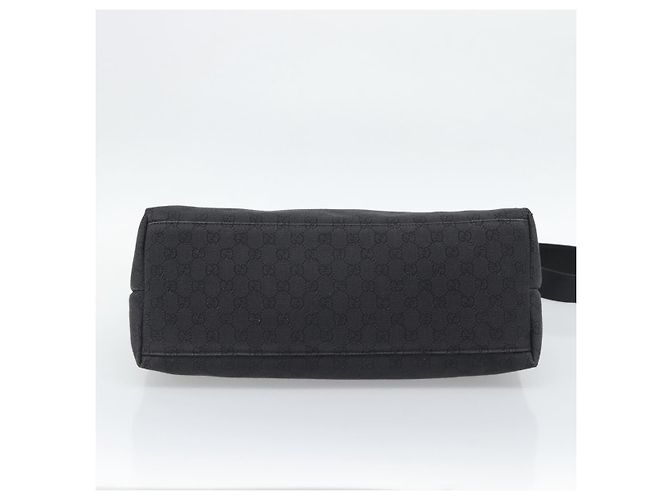 GUCCI GG Canvas Shoulder Bag Outlet Black Silver 272350 - vista 9