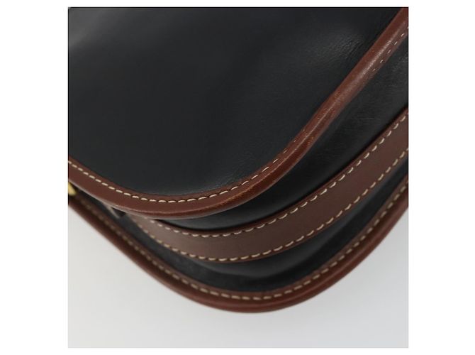 Céline CELINE Shoulder Bag Leather Black Brown - vista 13