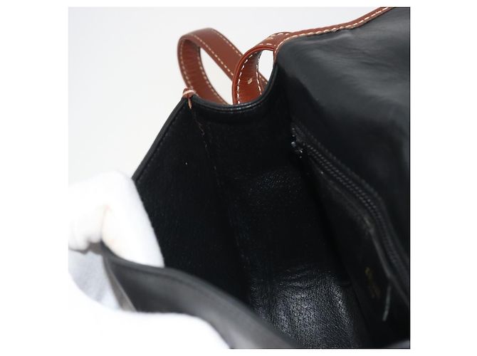 Céline CELINE Shoulder Bag Leather Black Brown - vista 19