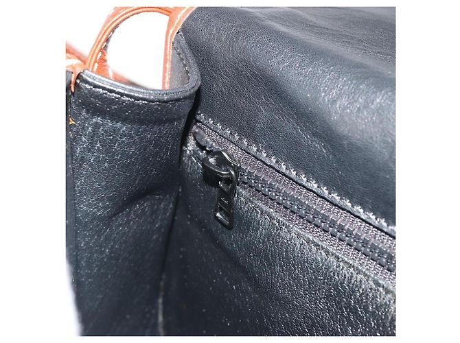 Céline CELINE Shoulder Bag Leather Black Brown - vista 20