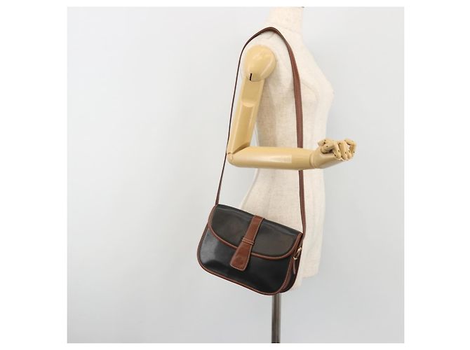 Céline CELINE Shoulder Bag Leather Black Brown - vista 23