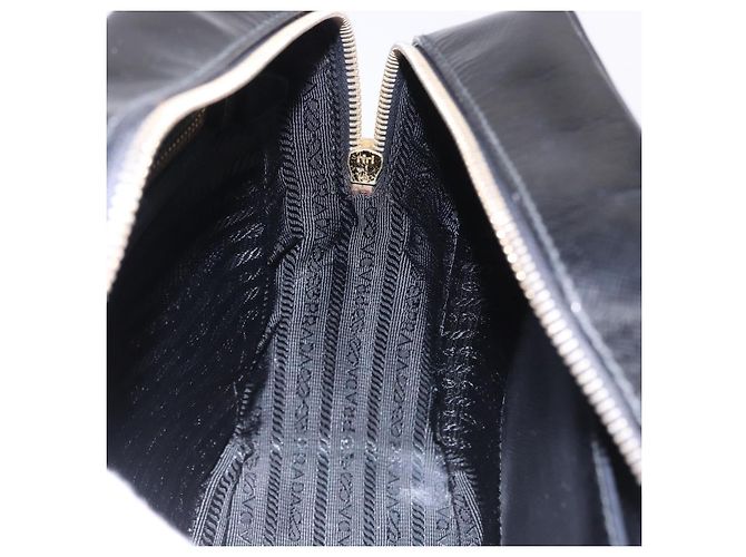 PRADA Hand Bag Saffiano leather 2way Black Gold Tone - vista 22