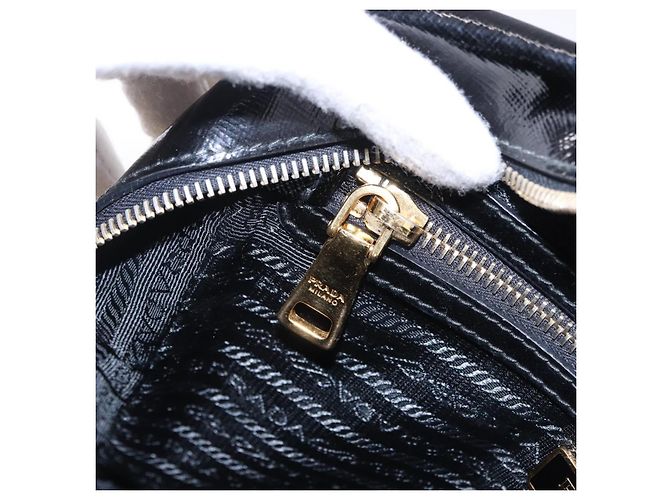 PRADA Hand Bag Saffiano leather 2way Black Gold Tone - vista 24